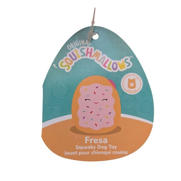 2-Pack Squishmallows Fresa Squeaky Dog Toys - Picture 3 of 4